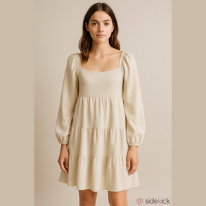 Moa Moa Dress Women's Small Long Sleeve Ribbed Mini